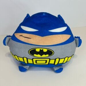 BATMAN Decorative Round Pillow /‎ Plush Blue Six Flags Exclusive DC Comics
